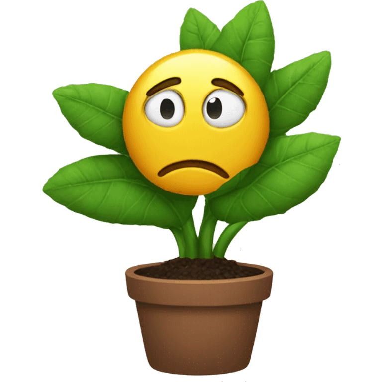 Sad plant  emoji