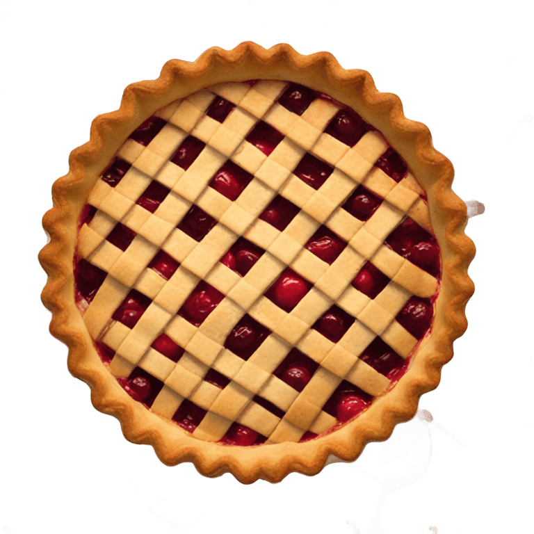 simple cherry pie emoji