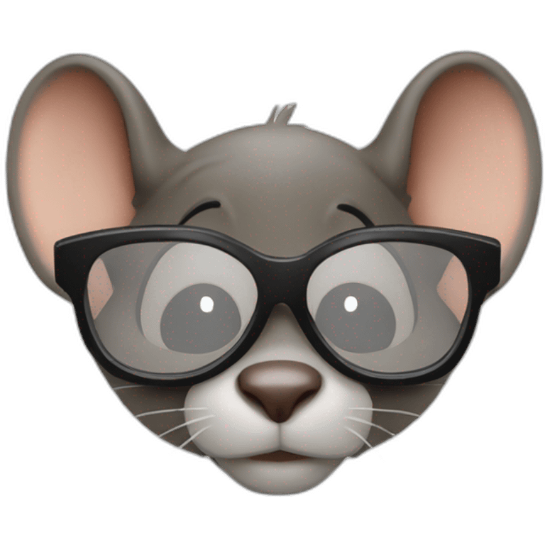 Three Blind Mice shrek avec lunettes noires emoji