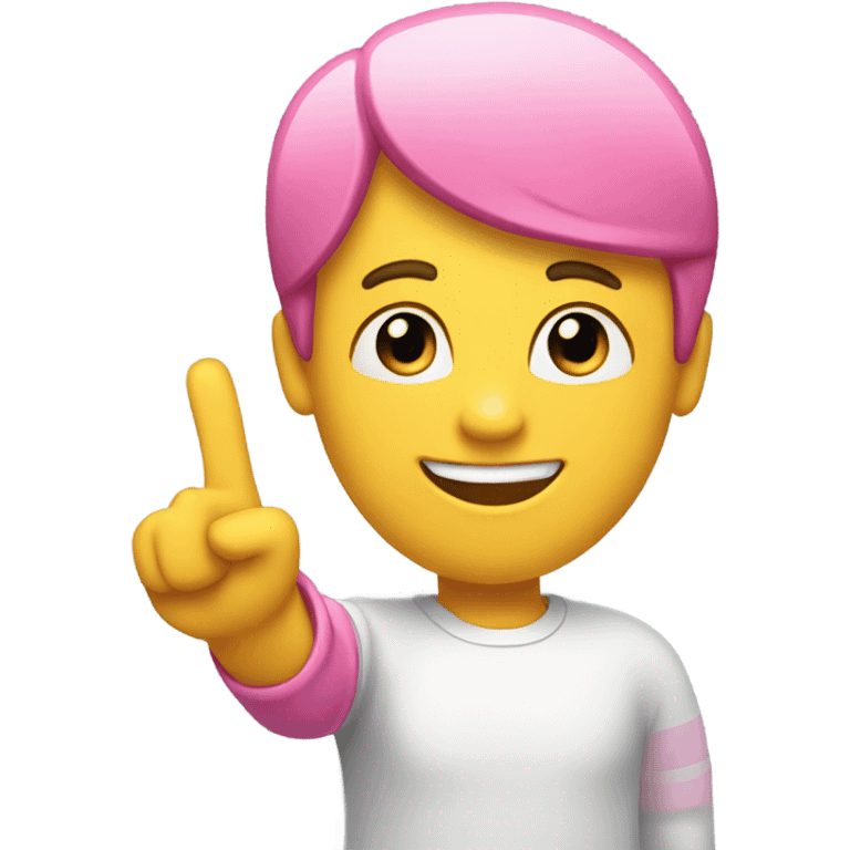 pink saluting emoji emoji