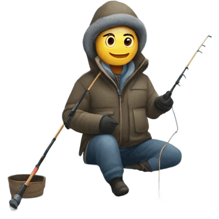 Ice fisherman emoji