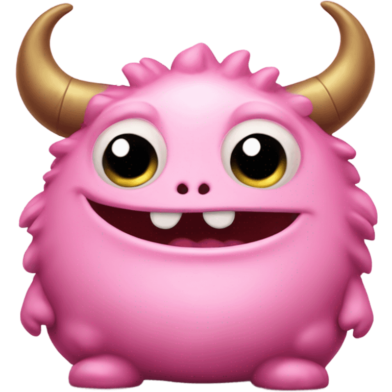 kind funny pink baby monster emoji