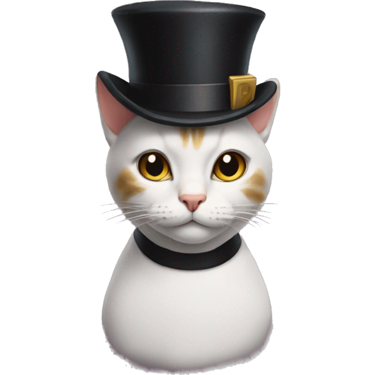 cat with tophat emoji