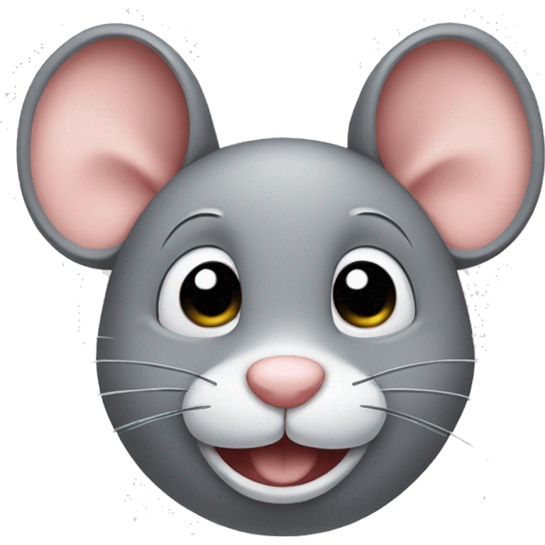 Grey cute mouse emoji