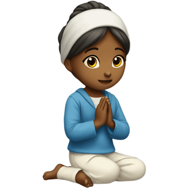 Praying girl emoji