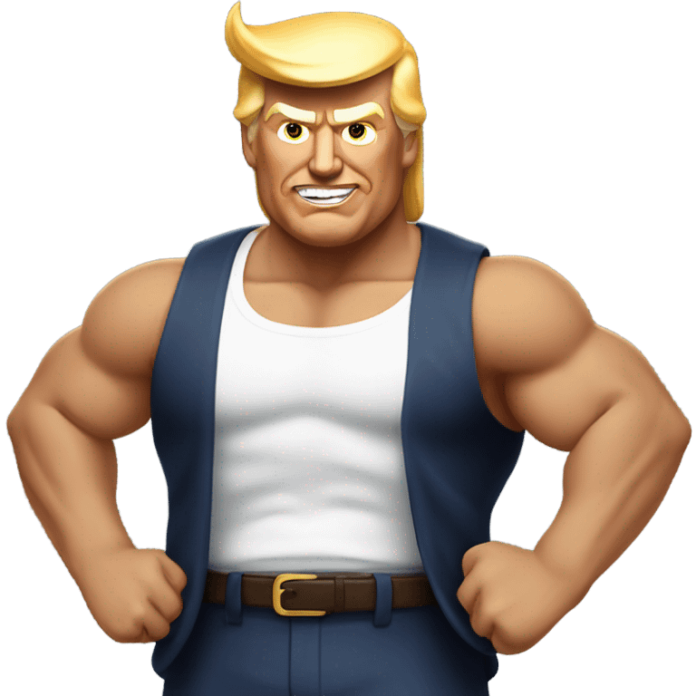 Donald Trump gigachad emoji