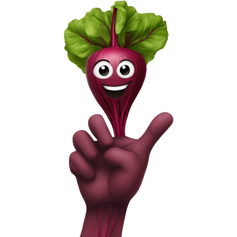 happy beetroot high five emoji