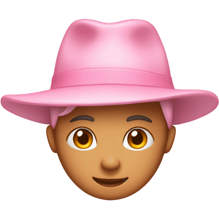 Light pink hat emoji