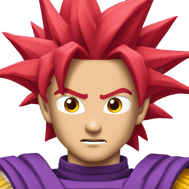 Trunks super saiyan god in red emoji