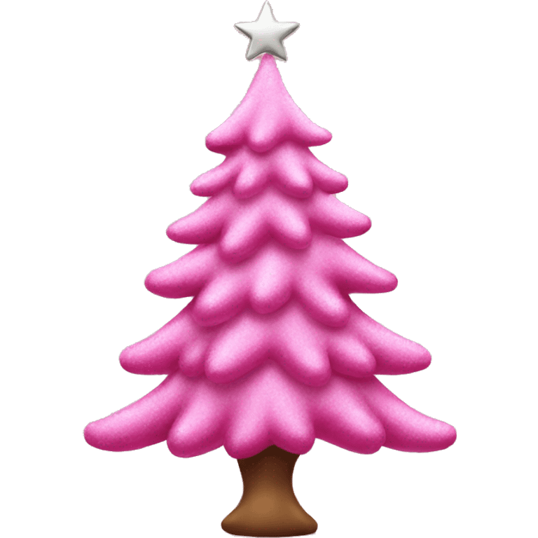 pink christmas tree emoji