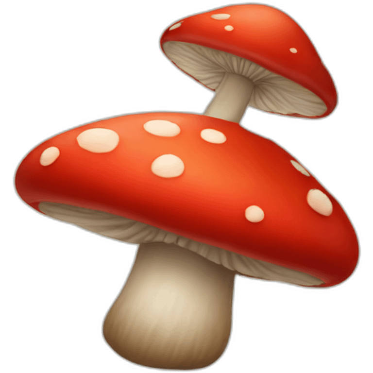 a red mushroom emoji