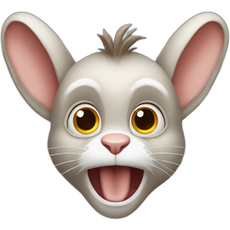 Rabbit monkey emoji