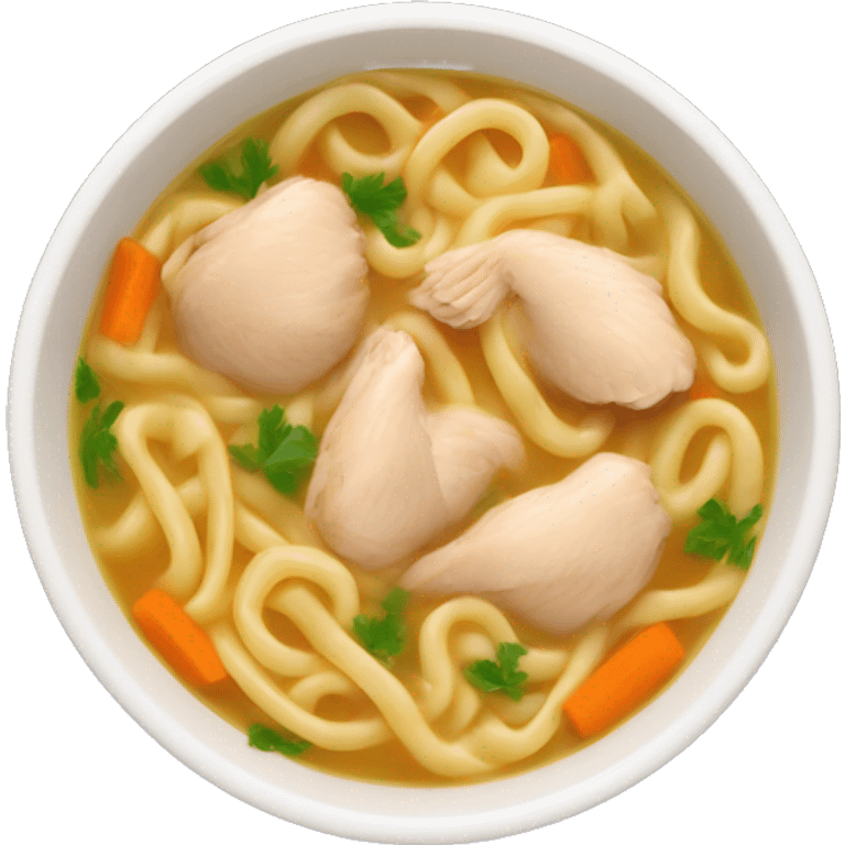 Chicken noodle soup  emoji