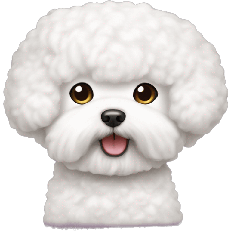 hello kitty emoji with bichon frise emoji