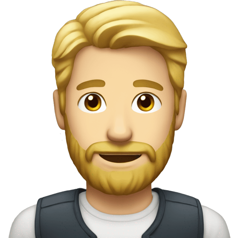 Handsome blond men with beard emoji