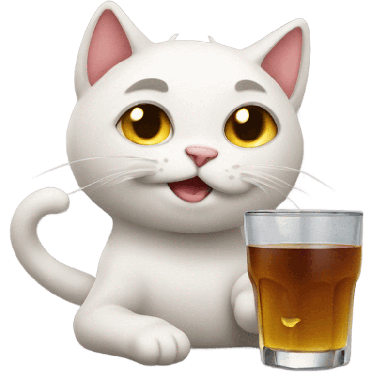 Drunk cat emoji