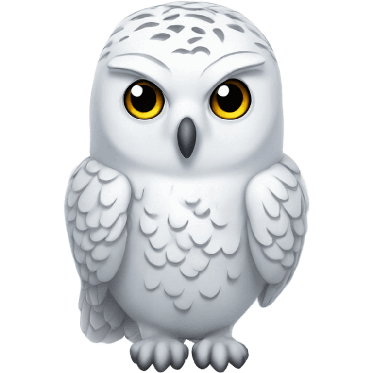 Snowy white owl emoji