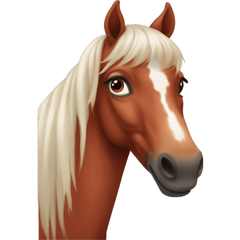 a red appaloosa horse  emoji