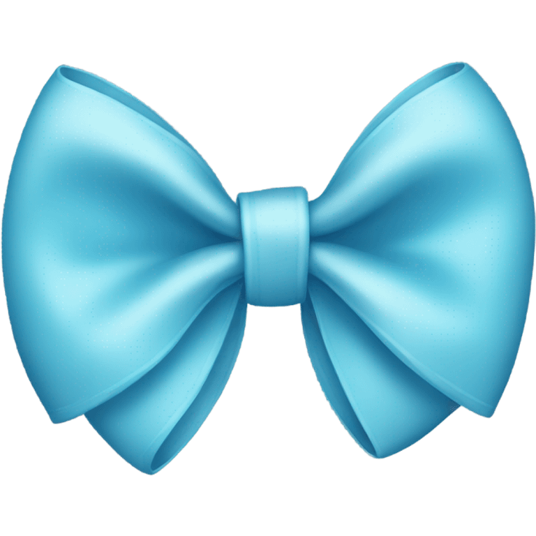 light blue bow  emoji