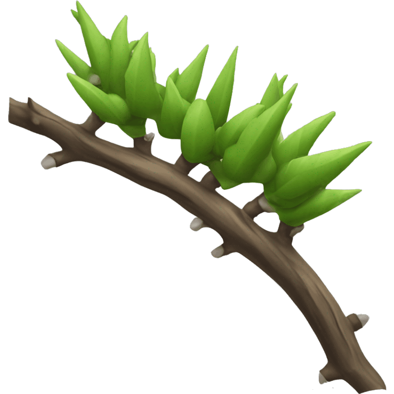 thorny branch emoji