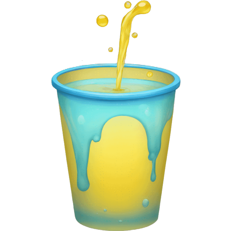 Cup of yellow water emoji