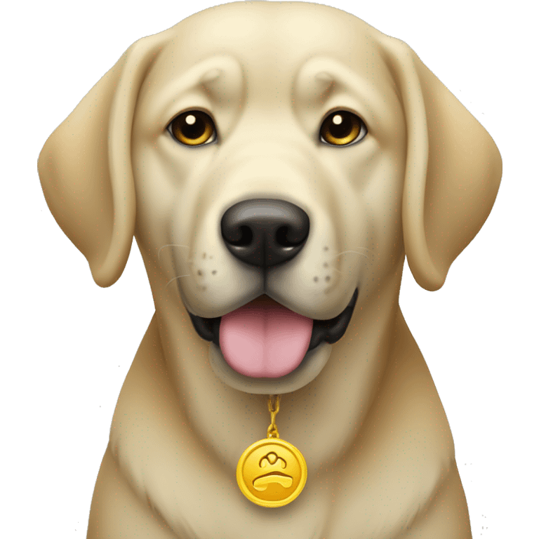 戴墨鏡的黃金獵犬 emoji