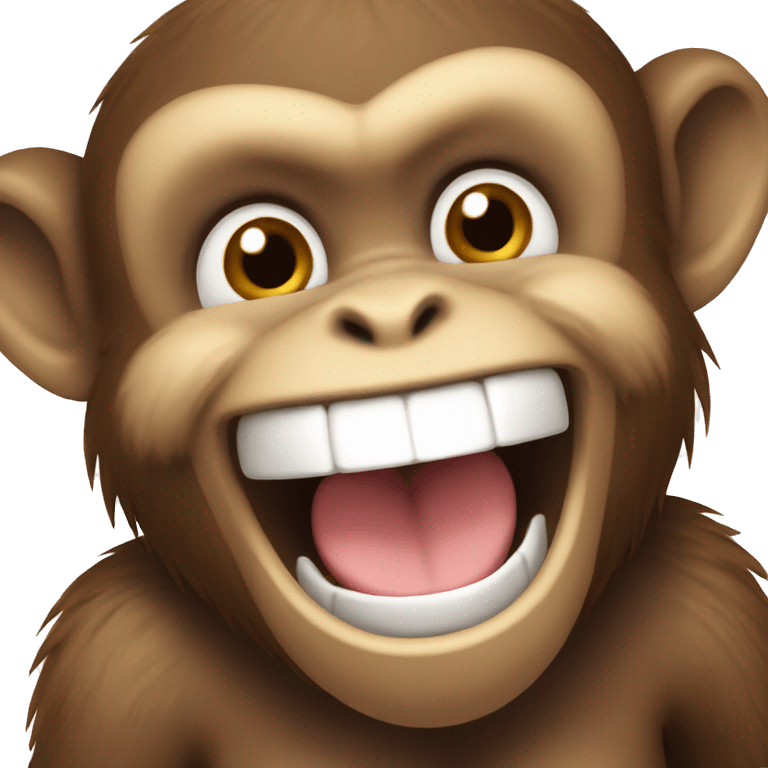 Monkey laughing  emoji