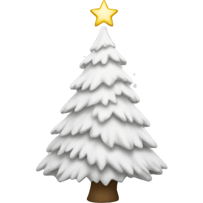 White Christmas tree emoji