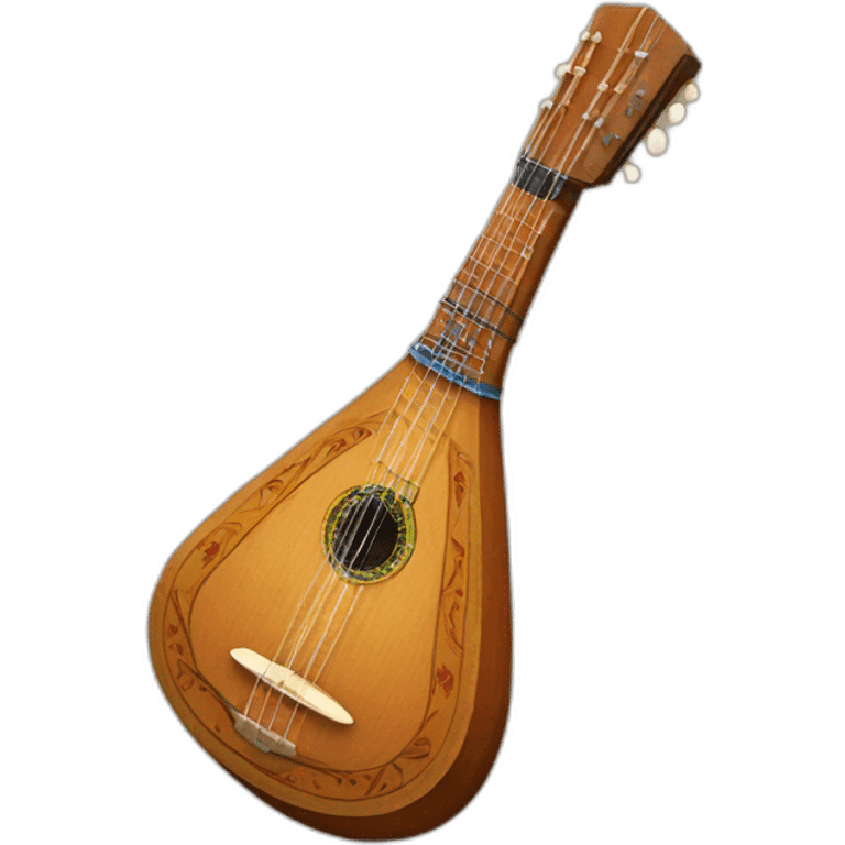 russian Folk Instrument Balalaika 3 string emoji