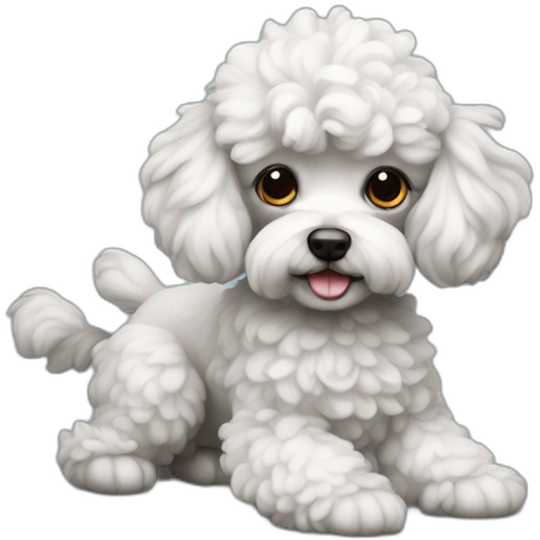 Harlekin dwarf poodle emoji