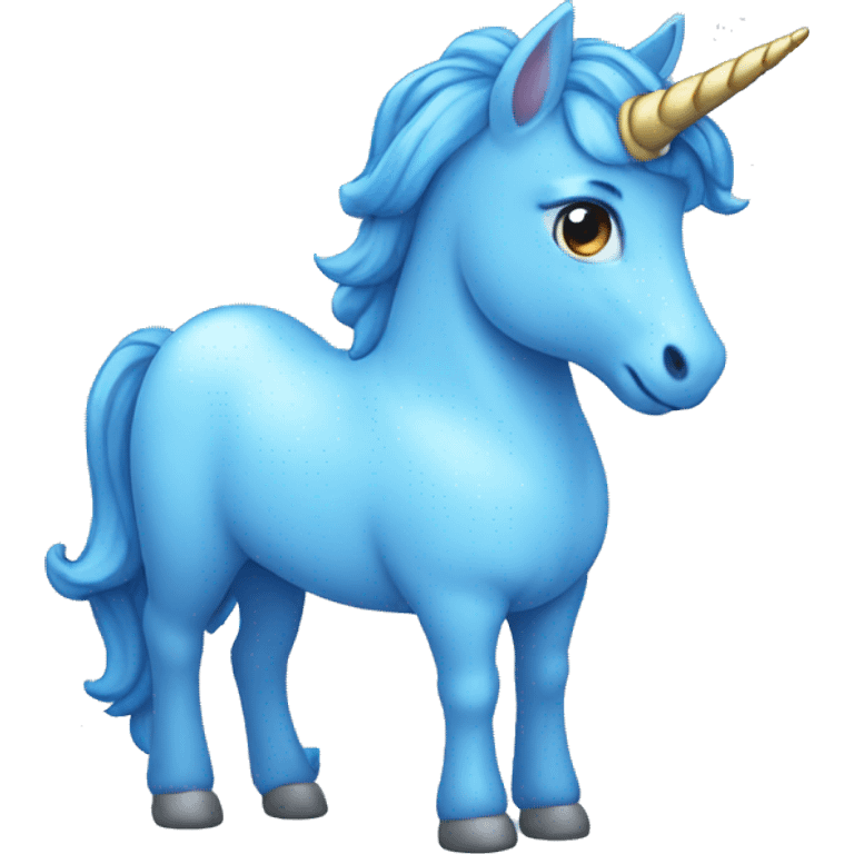 blue unicorn emoji