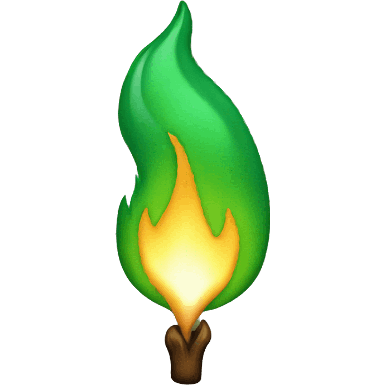 green flame emoji