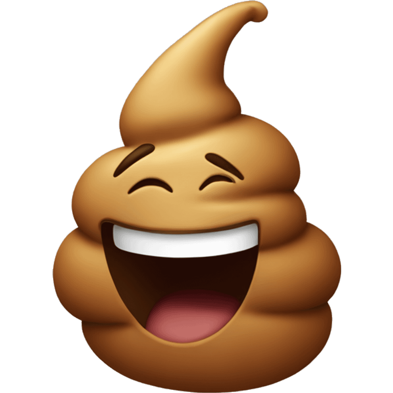 poop with happy face emoji