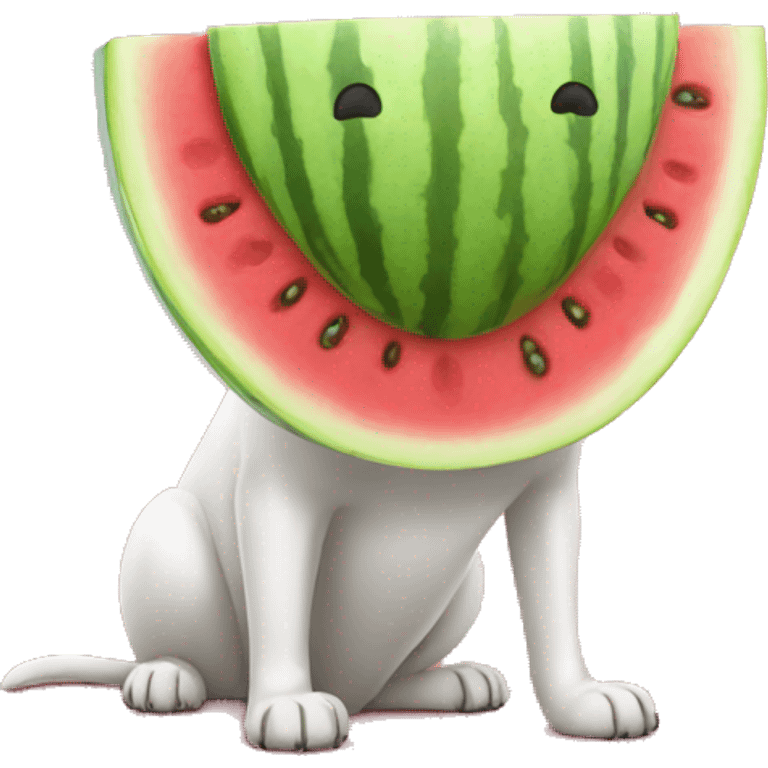 dog watermelon emoji