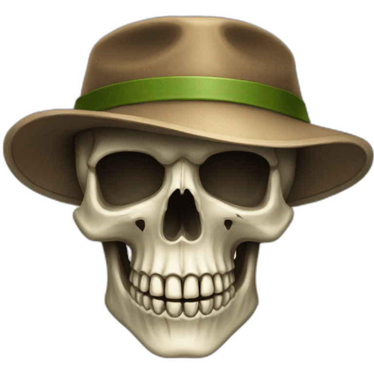 skull with archer hat emoji