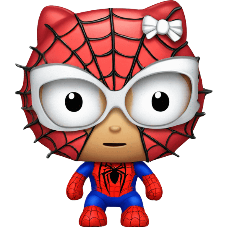 Hello kitty spider man emoji