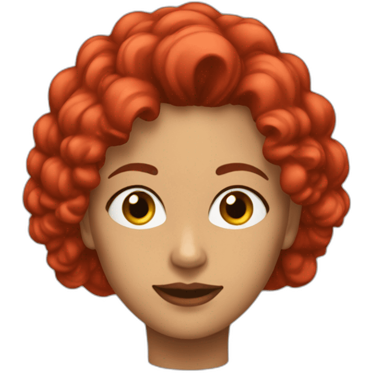 Señora de pelo rojo emoji