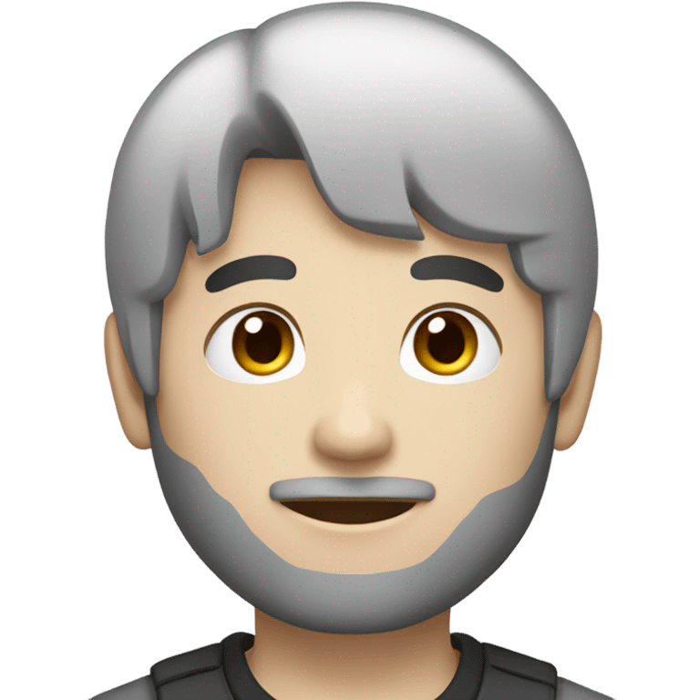 man from japan with white skin and black hair, wear casual shirt  emoji