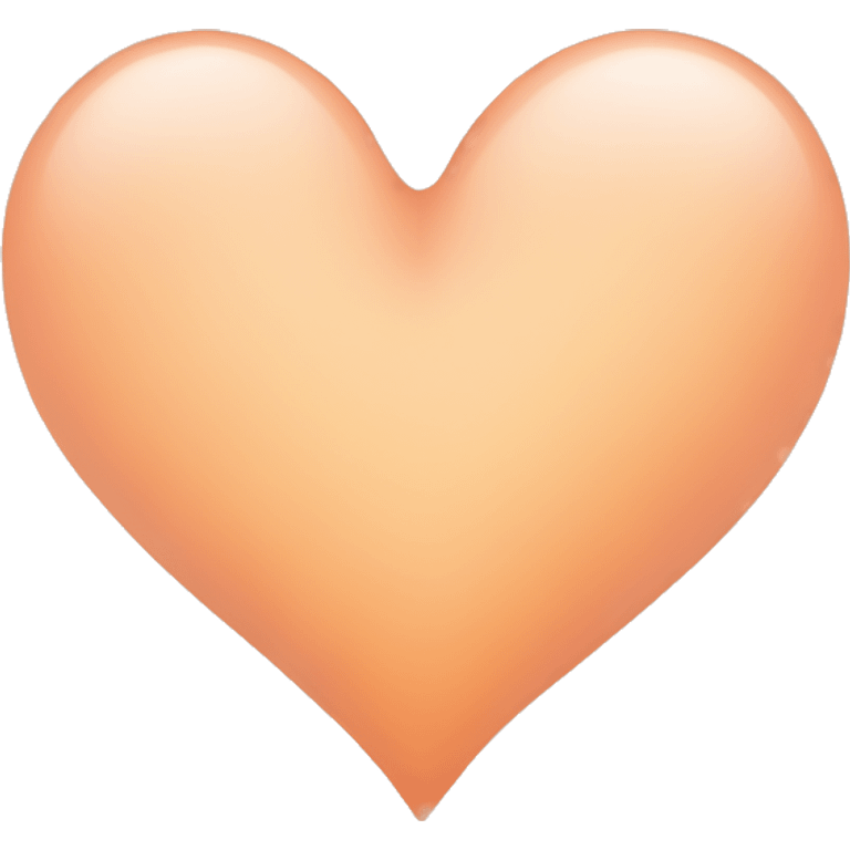 light peach colored heart  emoji