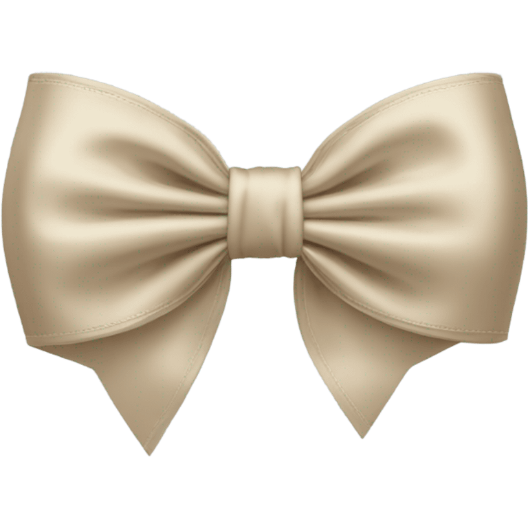 beige bow emoji