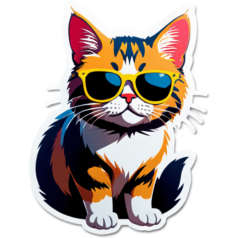 Cat with sunglasses emoji