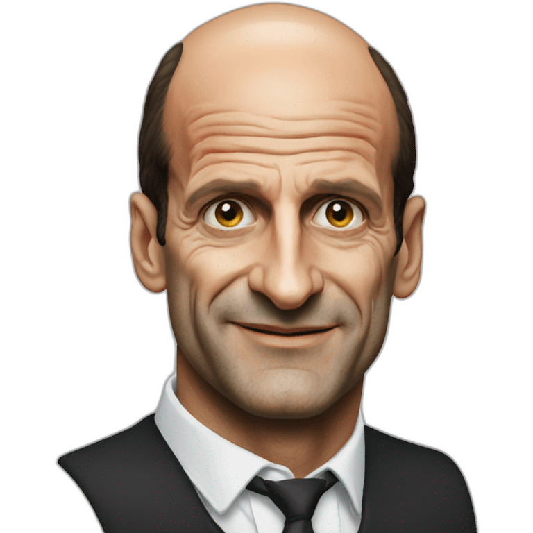 Maximiliano Allegri clown close up emoji