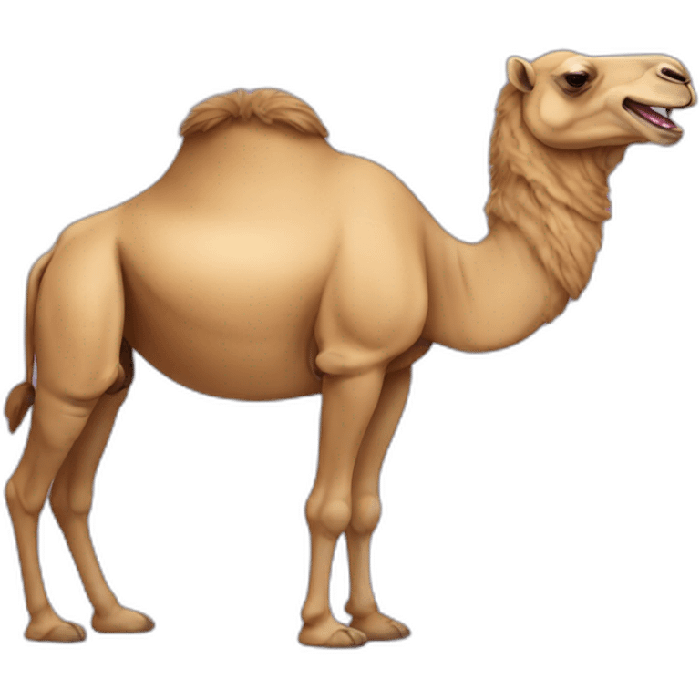 Camel laughed emoji