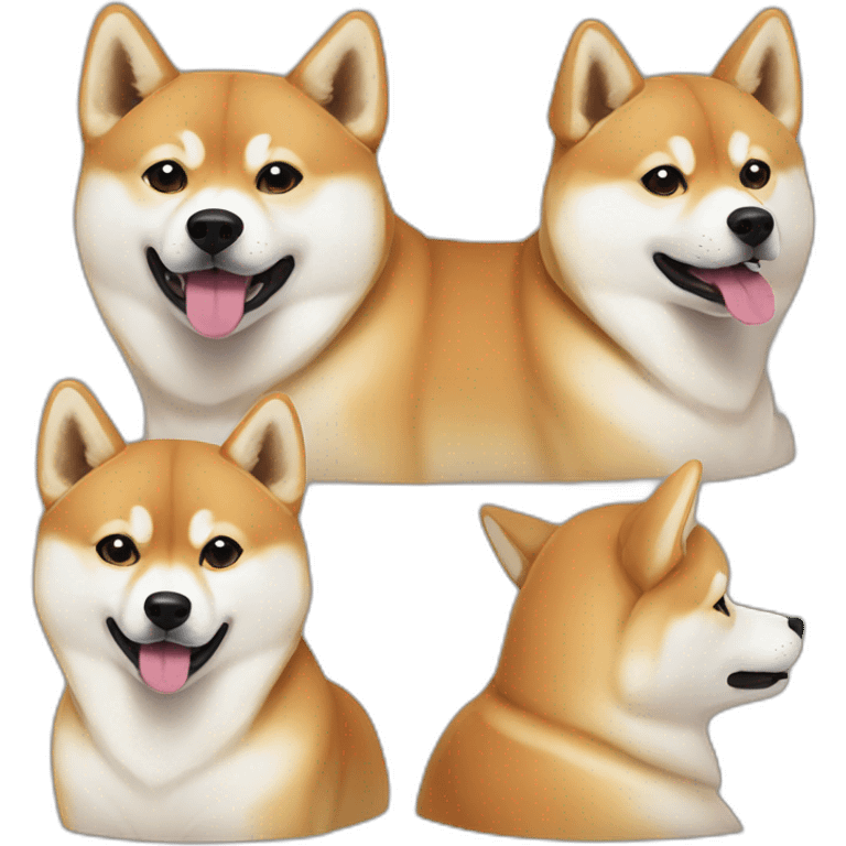 Deux Shibas inu emoji