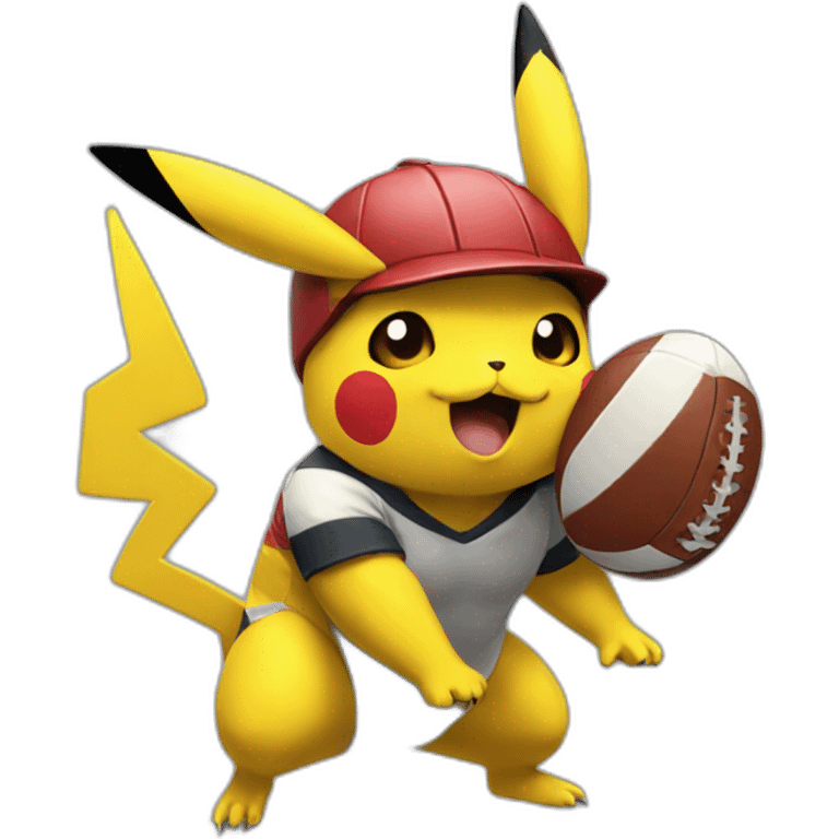 Pikachu rugby emoji