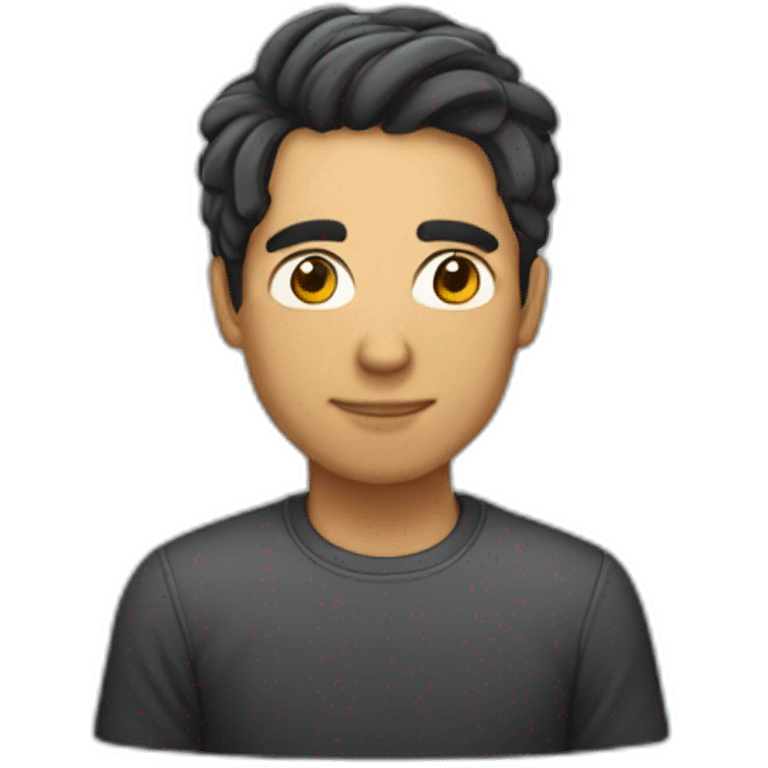 advogado de óculos e cabelo curto emoji