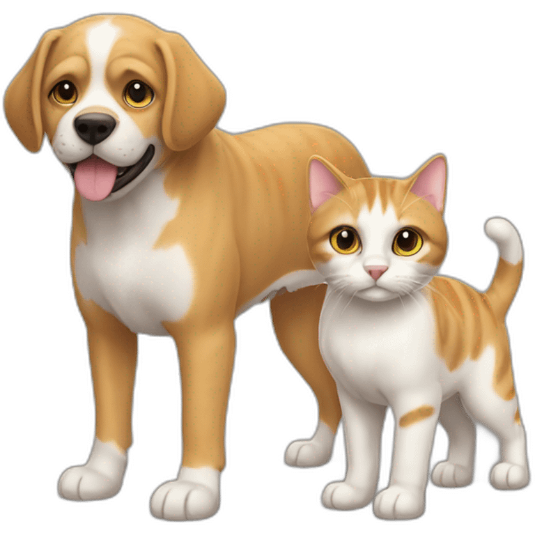 Chien et chat emoji