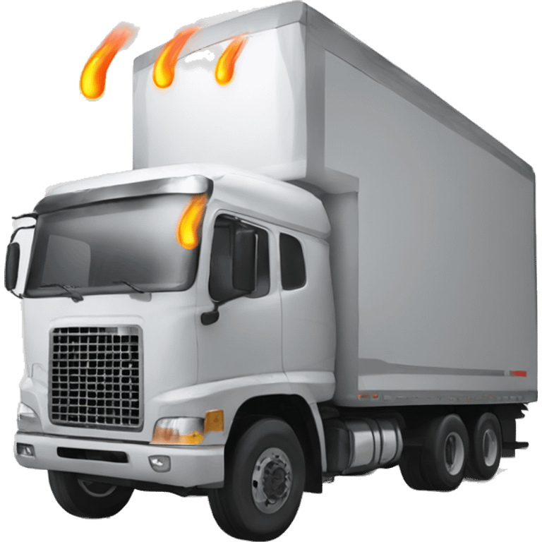 Thermal Heat detection of truck computer  emoji