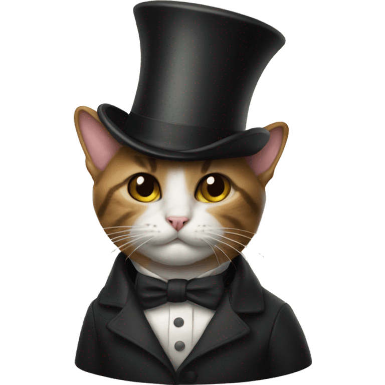 A cat in a tophat emoji