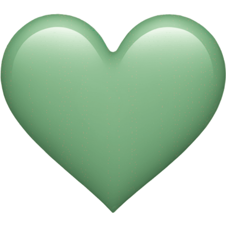 Sage green heart emoji